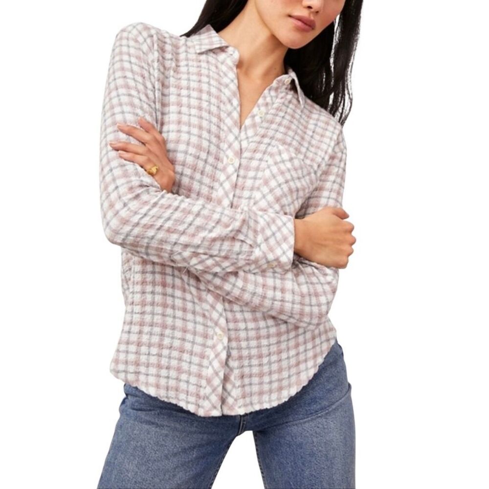 Nwot Rails Brady Button Up Plaid Relaxed Shirt To… - image 1